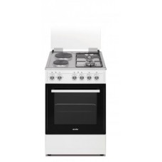 Плита Simfer F55MW23000, белый, серый металлик